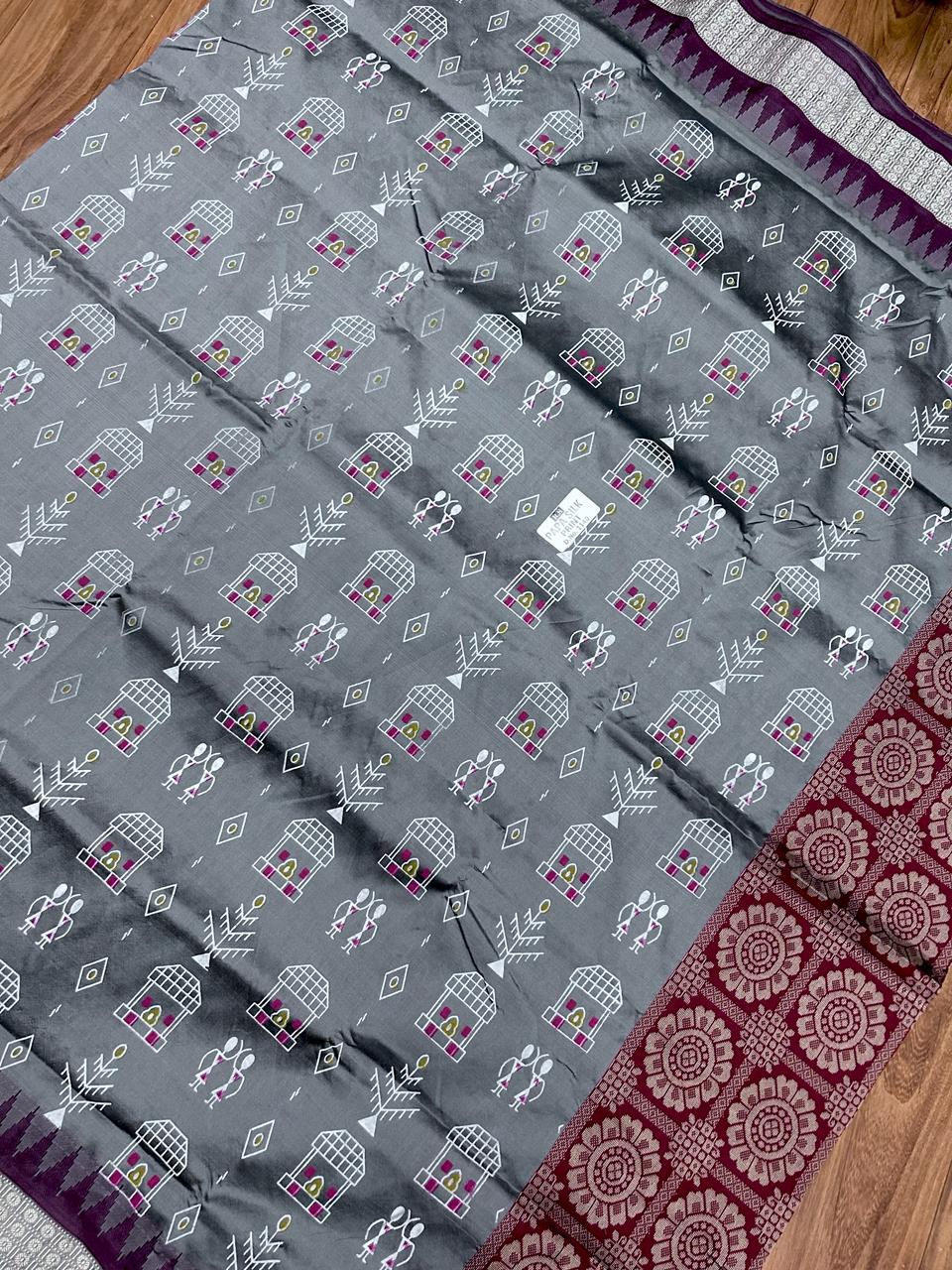 Jagrati | Sambalpuri  Papa Silk Sarees