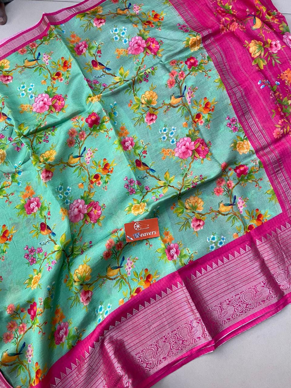 Arabella | Pure Handloom Mangalagiri Cottonsilk Saree