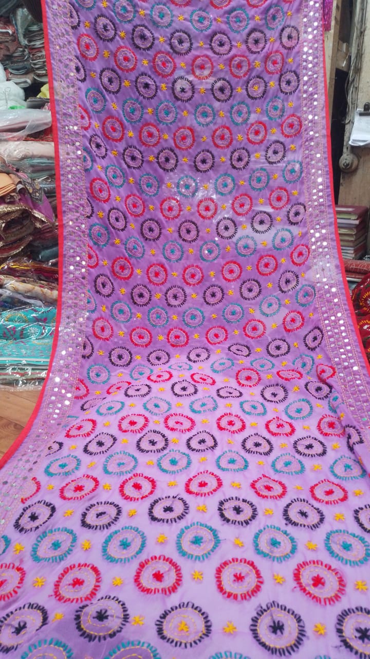 Bhavna | Phulkari dupattas on chanderi