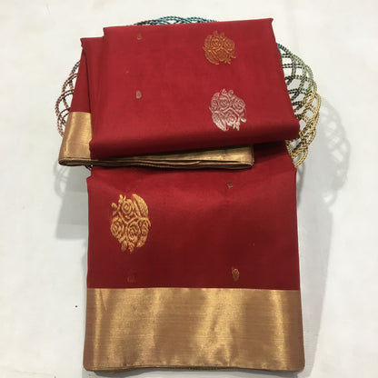 Kainaat | Katan Silk Chanderi Saree