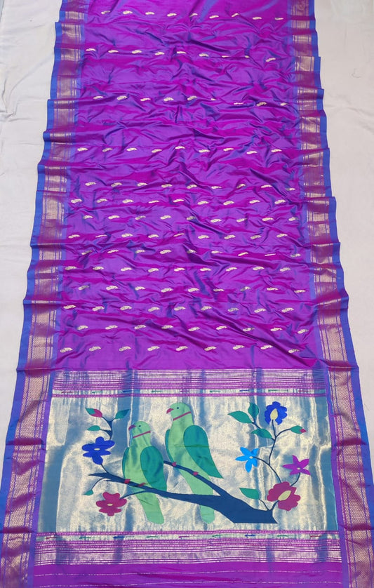 Rhea | Yeola Fancy Paithani Pure Silk Handloom Saree