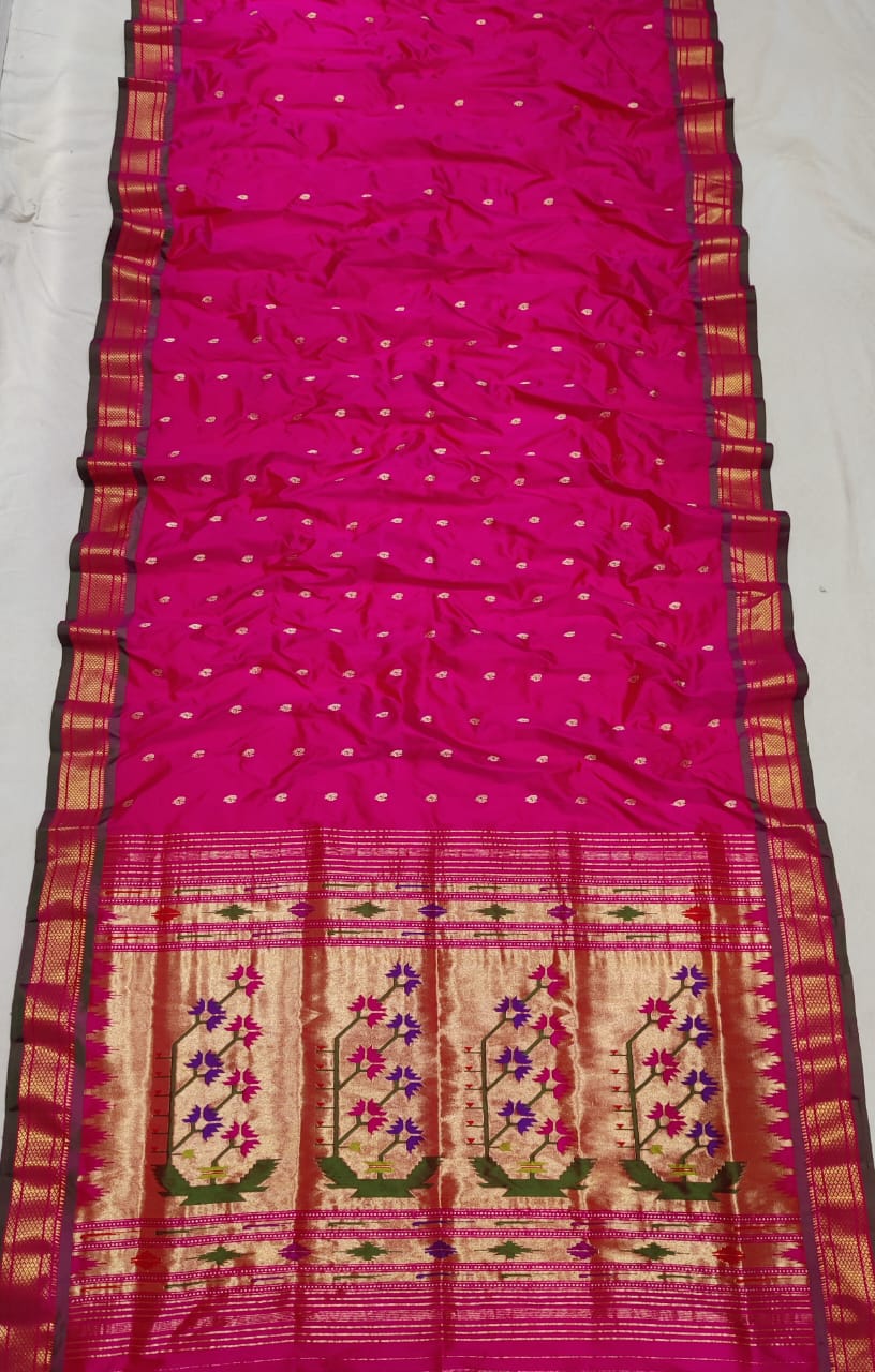 Saba | Yeola Fancy Paithani Pure Silk Handloom Saree