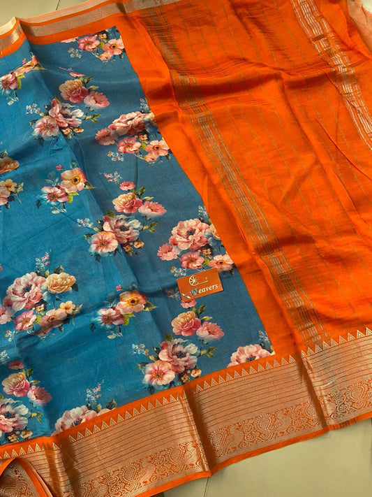 Amanda | Pure Handloom Mangalagiri Cottonsilk Saree