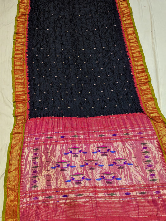 Bhumi | Bandhani Paithani Silk Saree