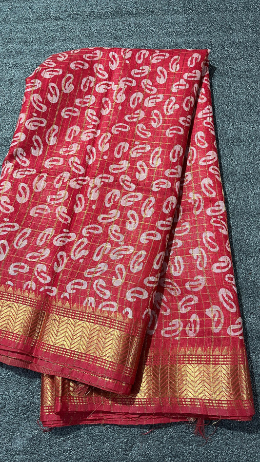 Aishani | special hand printed batik saree