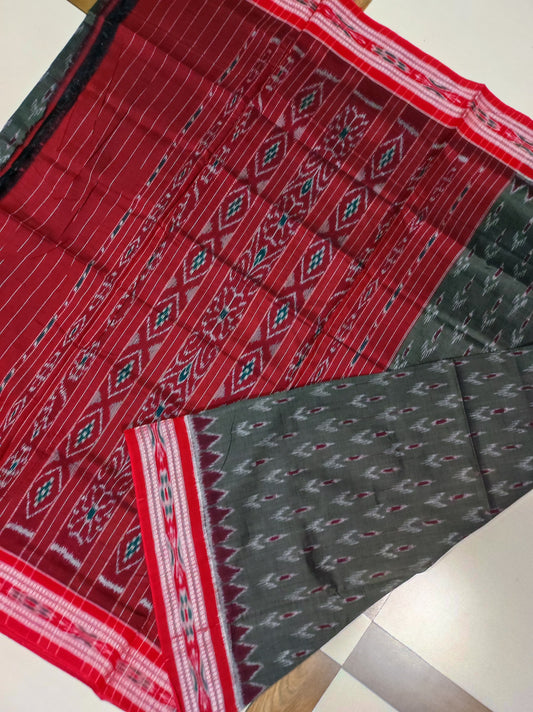 Leena | Body bandha  design handloom cotton saree