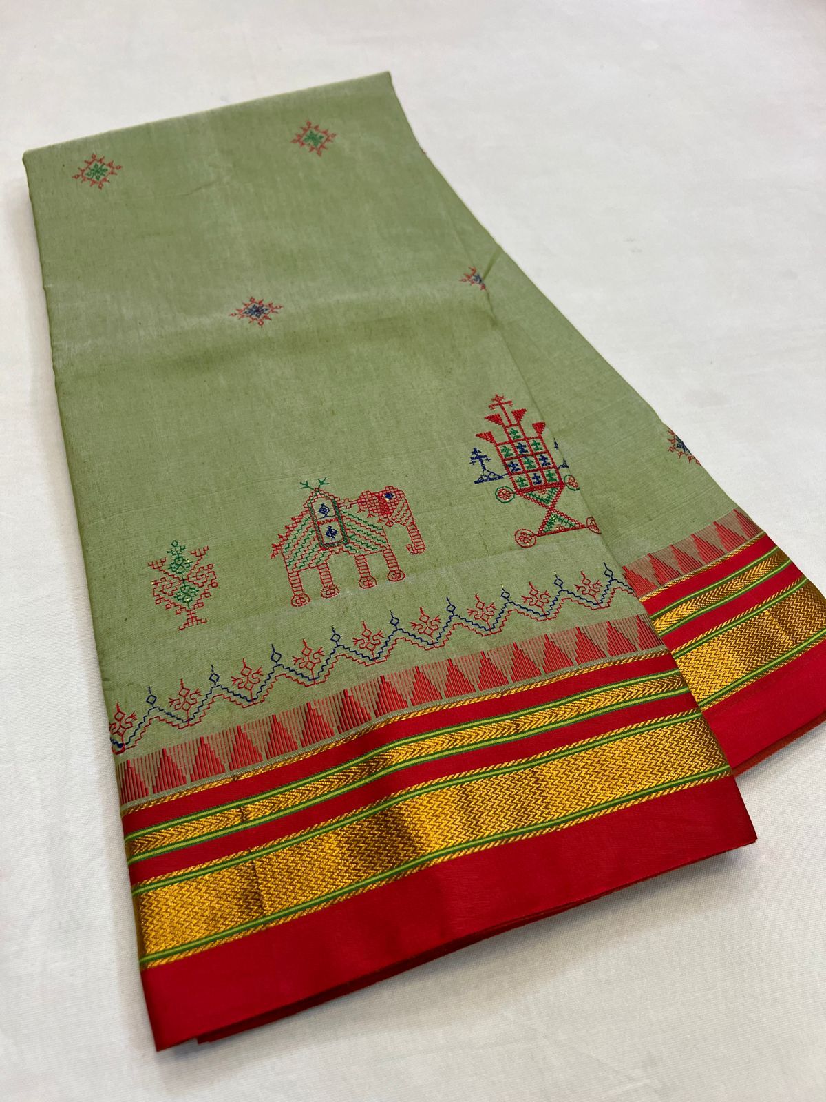 Barkha | Kasuti work Ilkal saree