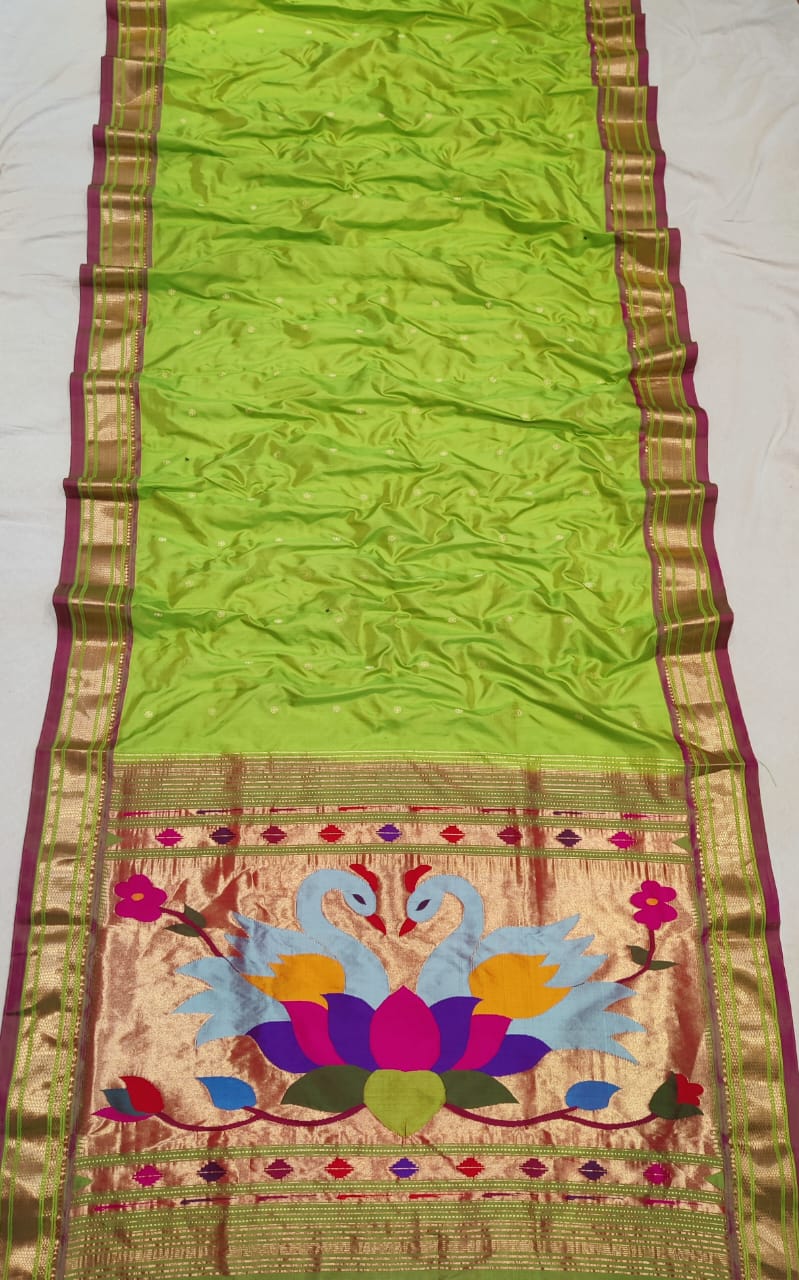 Hans | pure silk handloom paithani