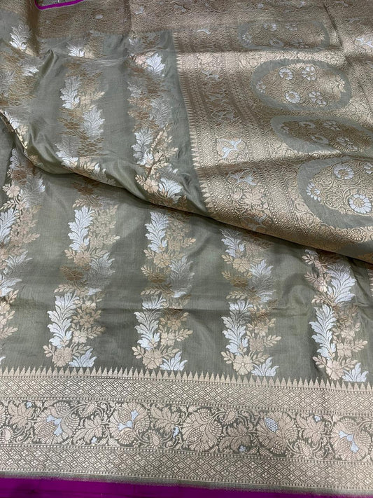 Amita | HANDLOOM BANARSI PURE KATAN SILK SAREE