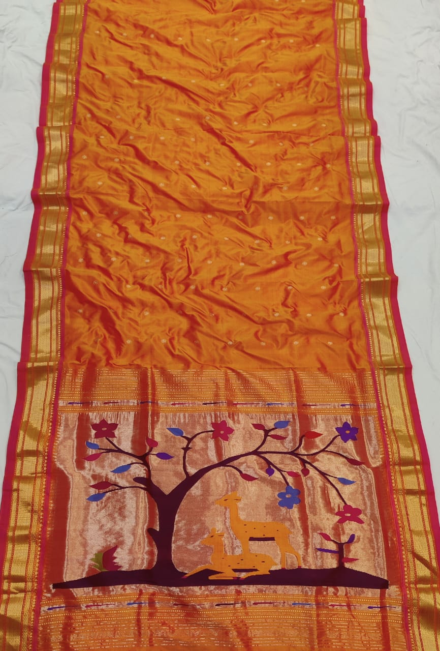 Greeshma | Pure silk handloom paithani