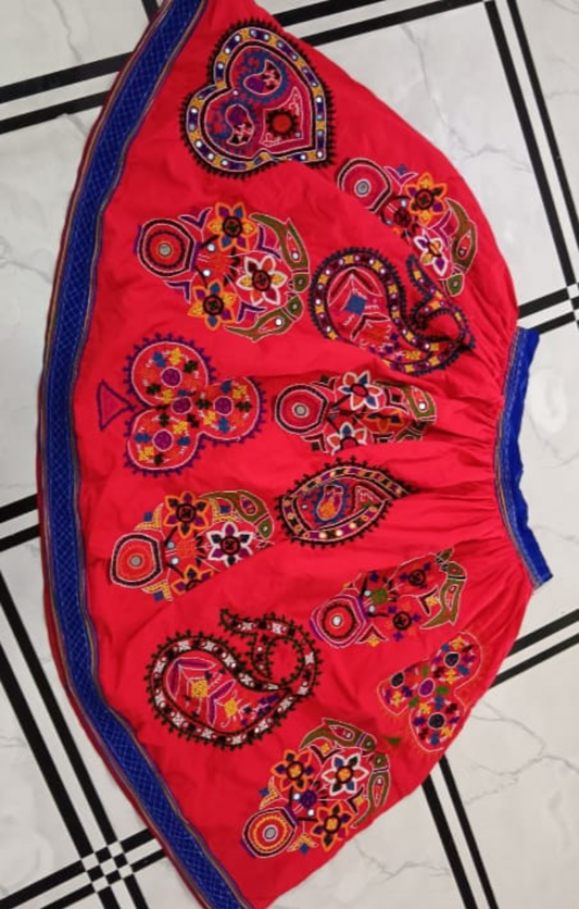 Jigar |  Skirt with kutch embroidery