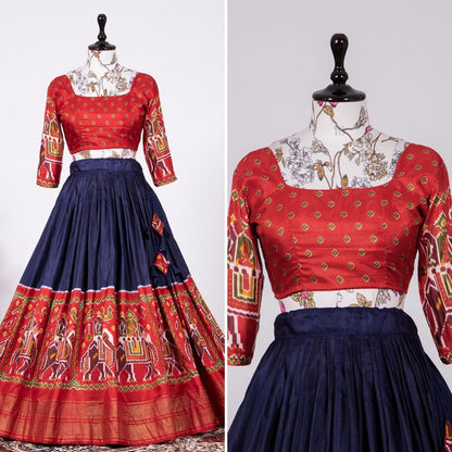 Patola Print lehenga in Gola silk