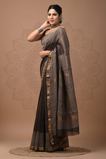 Dheet | maheswari silk saree with bold prints