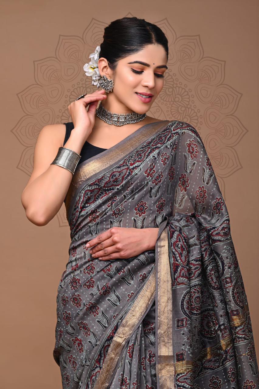 Phool | maheswari silk saree with floral prints