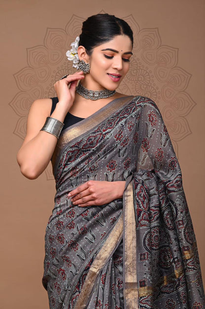 Phool | maheswari silk saree with floral prints