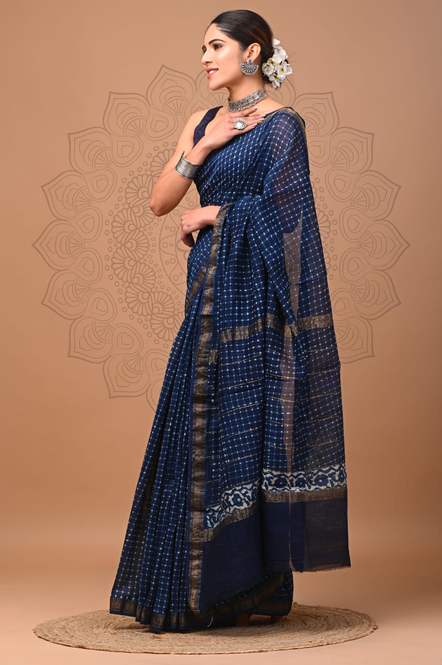 Dheet | maheswari silk saree with bold prints