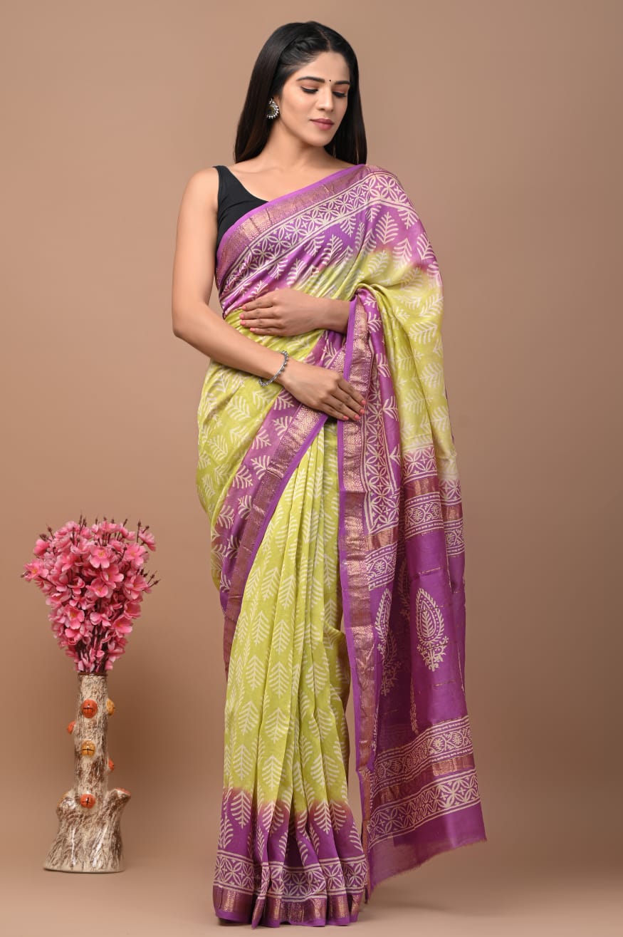 Aanchal | maheswari silk saree