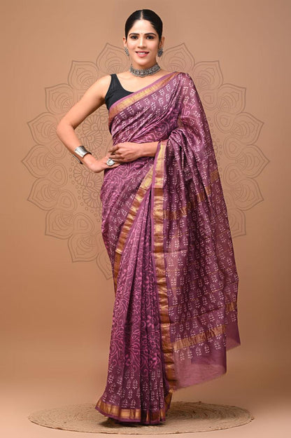 Ekam | monochrome maheswari silk saree