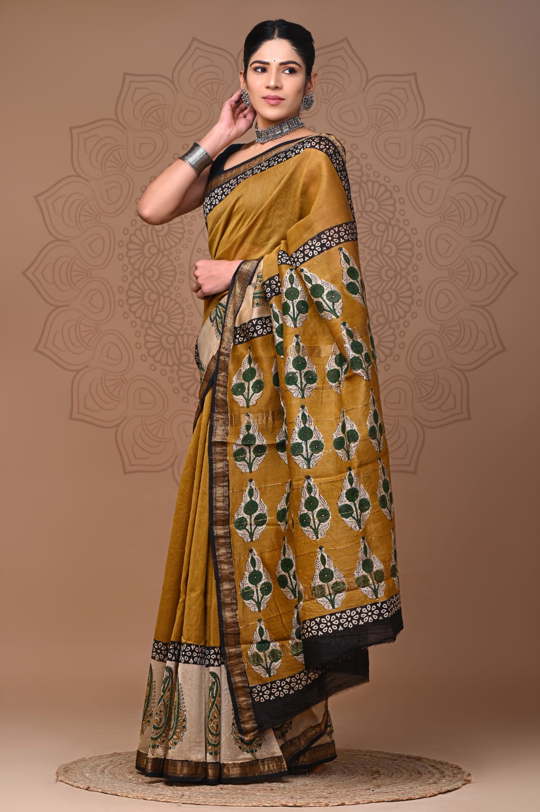 Dheet | maheswari silk saree with bold prints