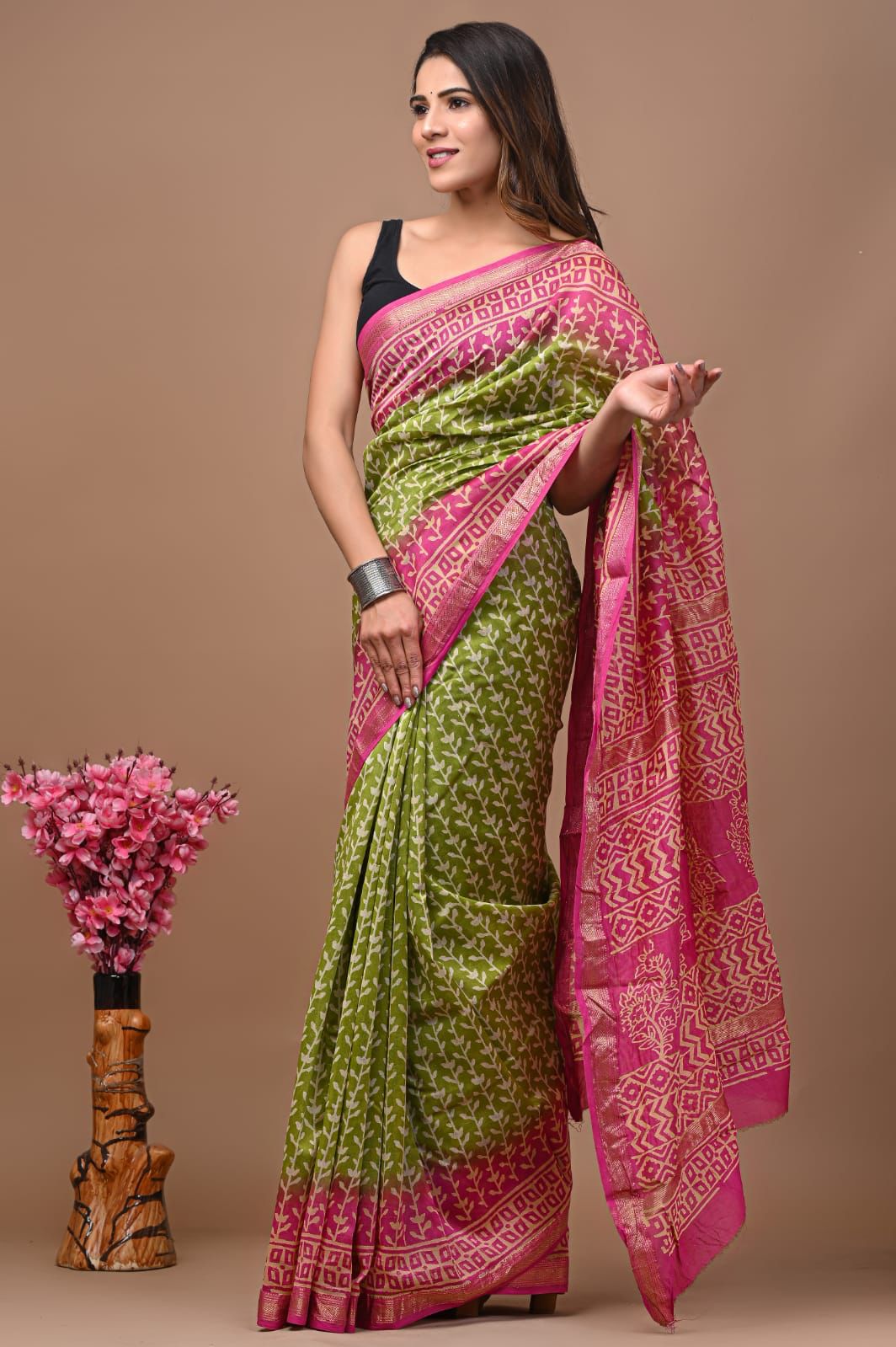 Aanchal | maheswari silk saree