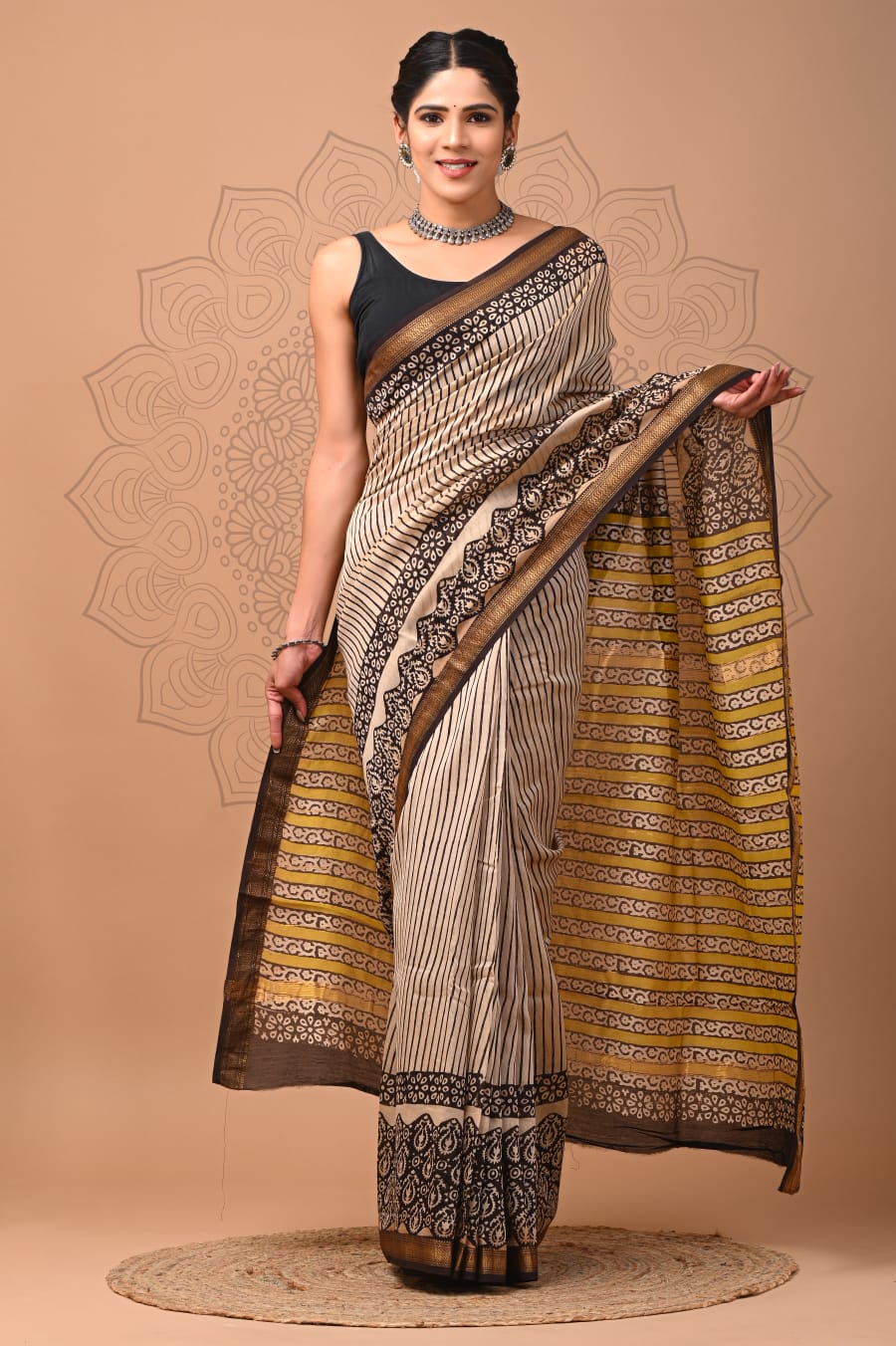 Dheet | maheswari silk saree with bold prints