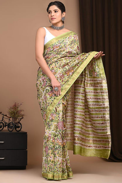 Phool | maheswari silk saree with floral prints