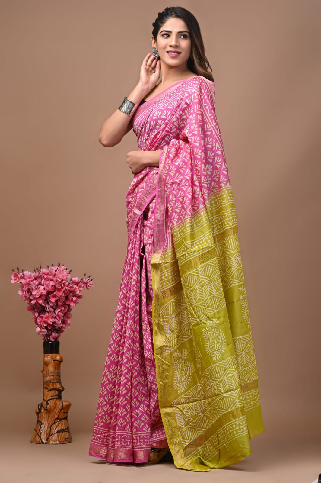 Aanchal | maheswari silk saree