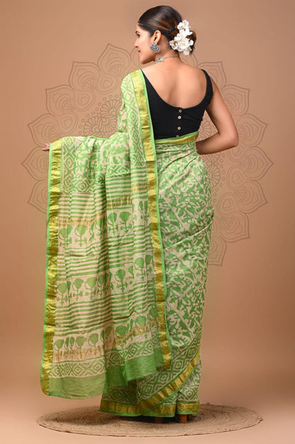 Ekam | monochrome maheswari silk saree