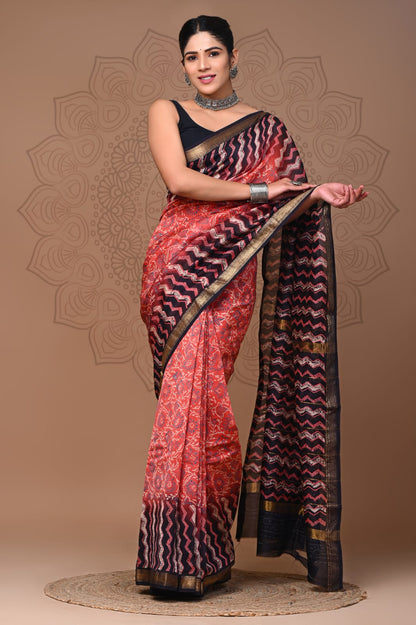 Phool | maheswari silk saree with floral prints