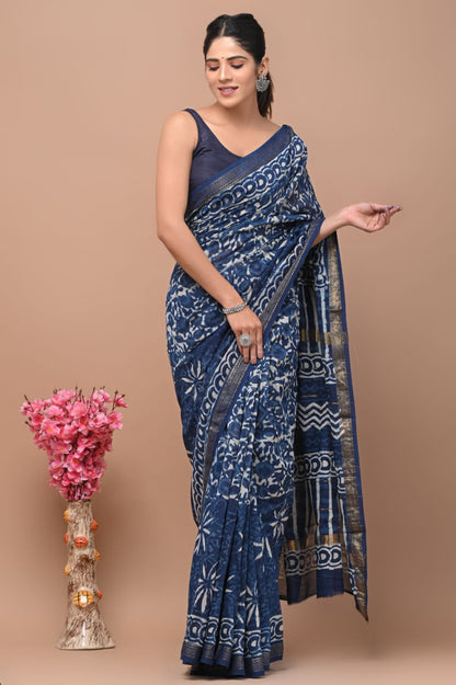 Ekam | monochrome maheswari silk saree