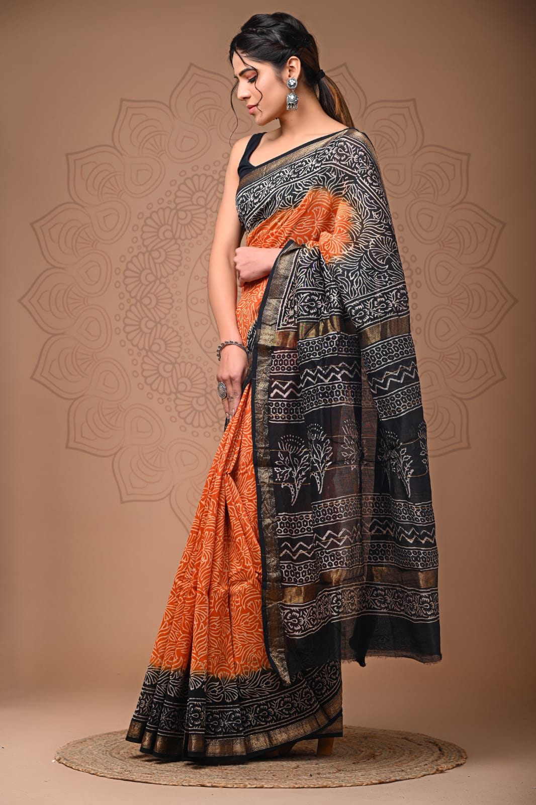 Aanchal | maheswari silk saree