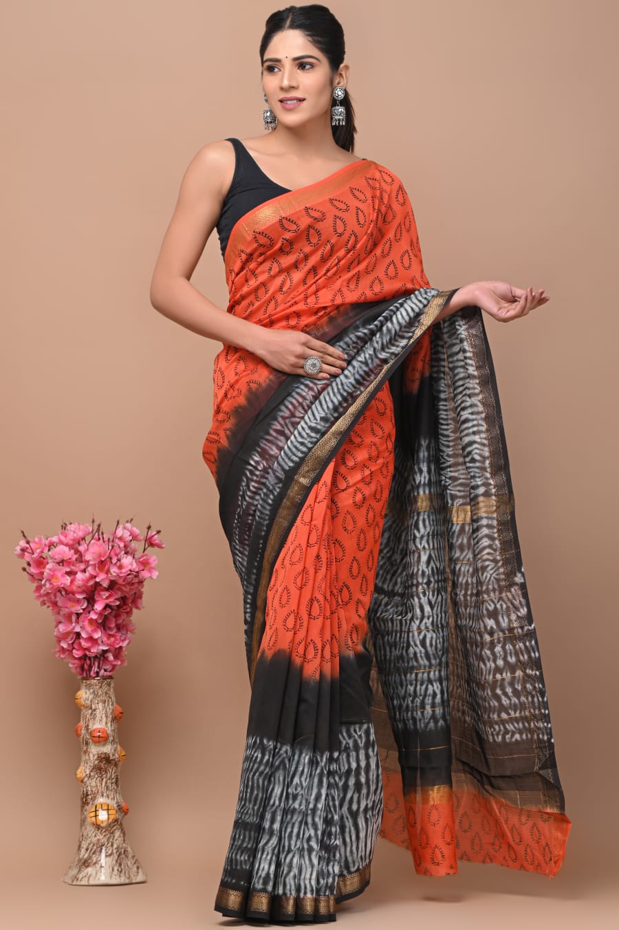 Aanchal | maheswari silk saree