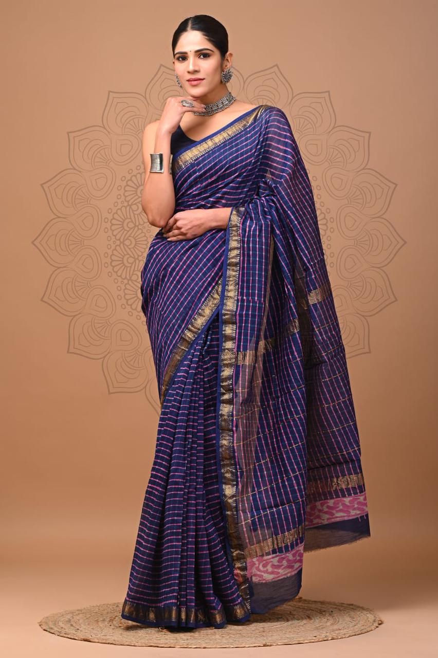 Lines | maheswari silk saree with floral prints