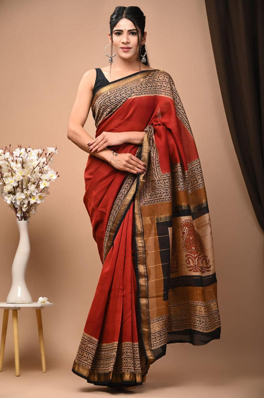 Dheet | maheswari silk saree with bold prints