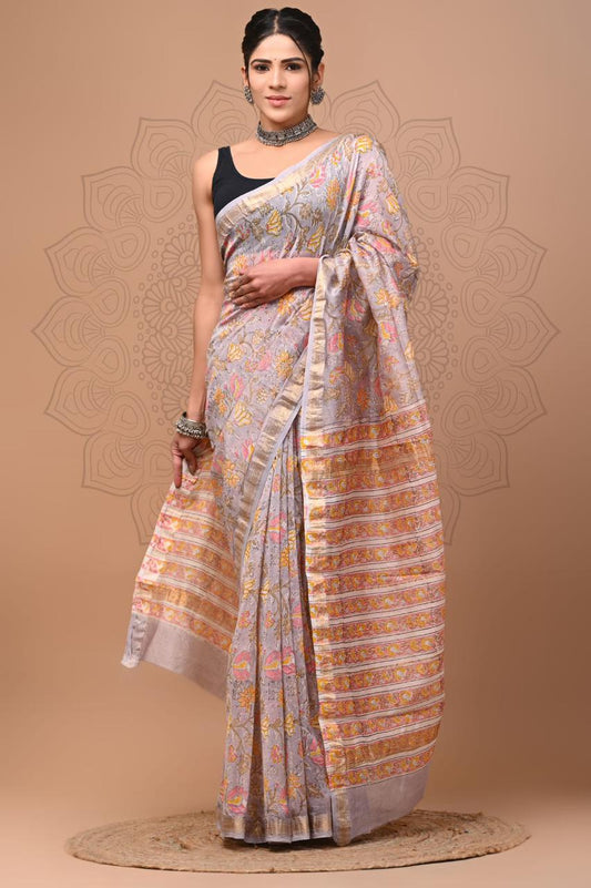 Phool | maheswari silk saree with floral prints