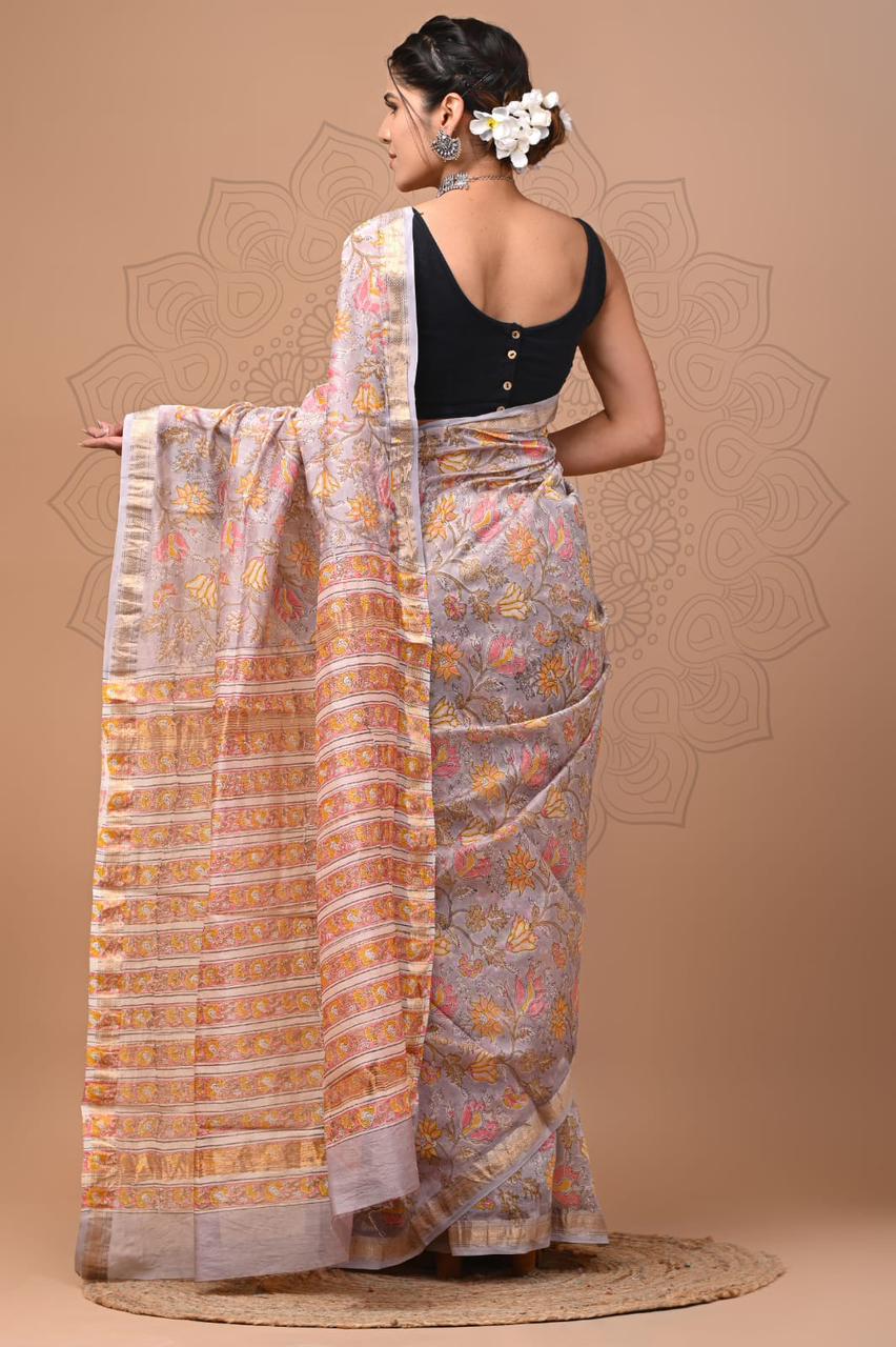 Phool | maheswari silk saree with floral prints