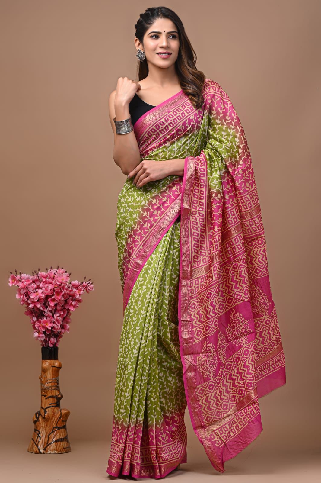 Aanchal | maheswari silk saree