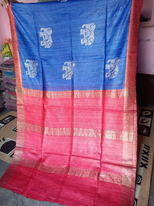 Ailoma pailoma | Tussar ghicha Saree