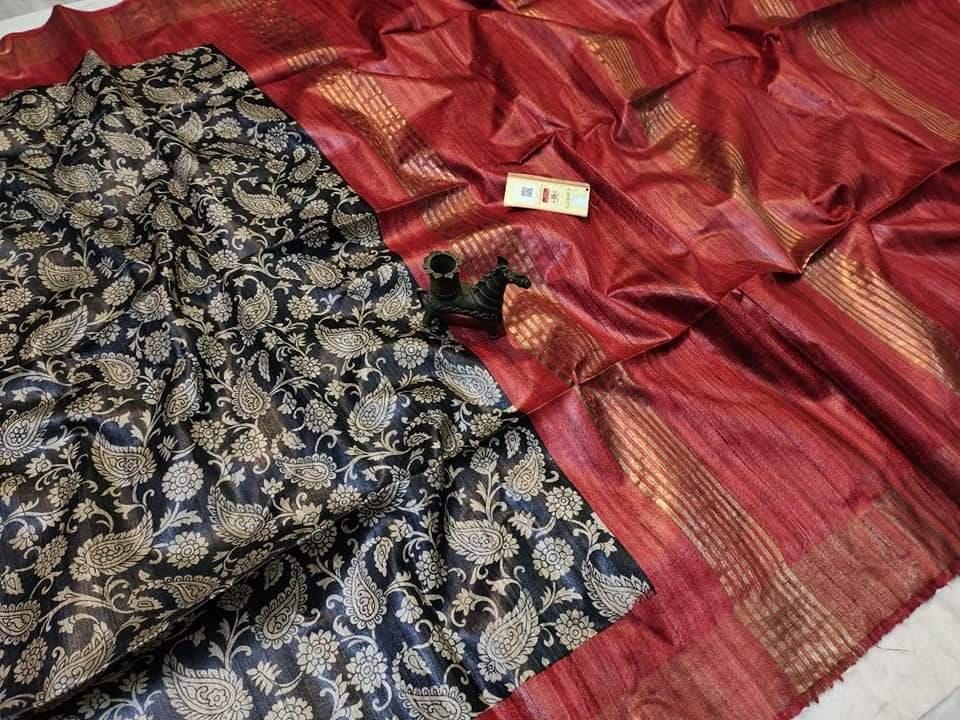 Paisley | Tussar ghicha Saree