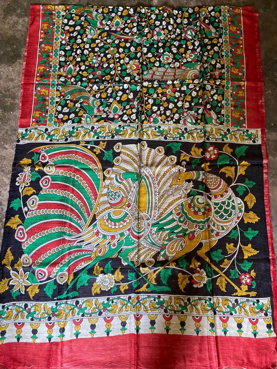 Kalamkari Kolor | Tussar ghicha Saree