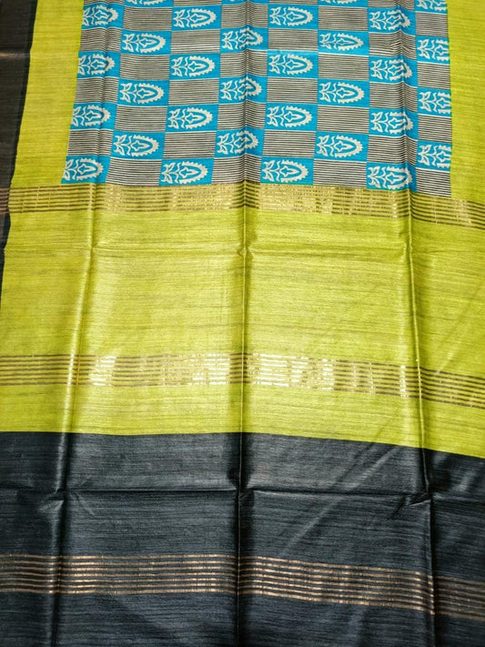 Panels | Tussar ghicha Saree