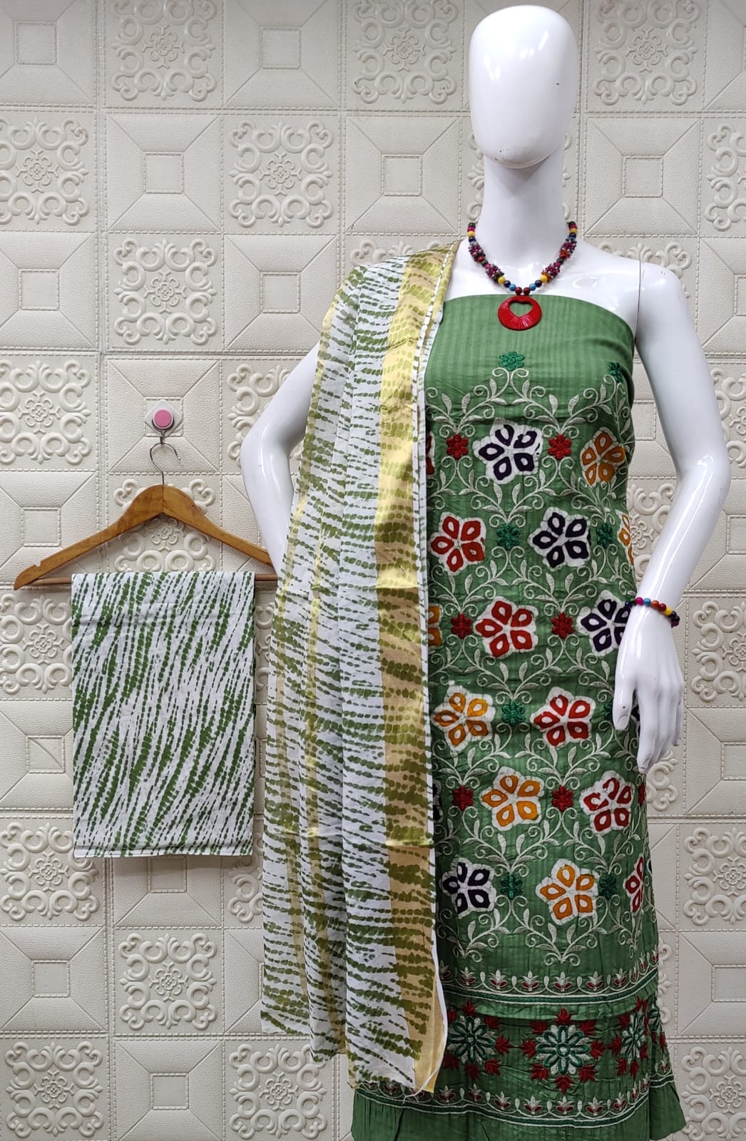 Batik print suit fabrics