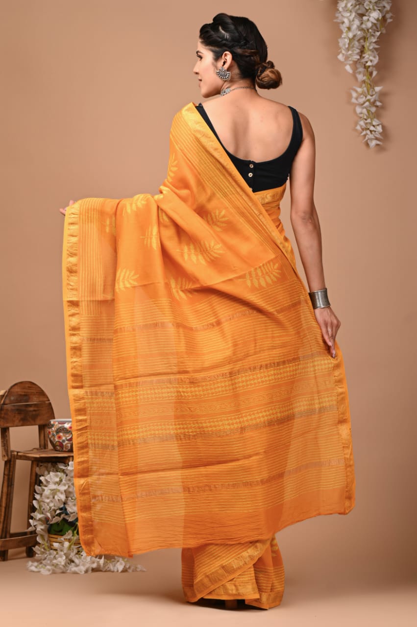 Colourful Maheshwari saree