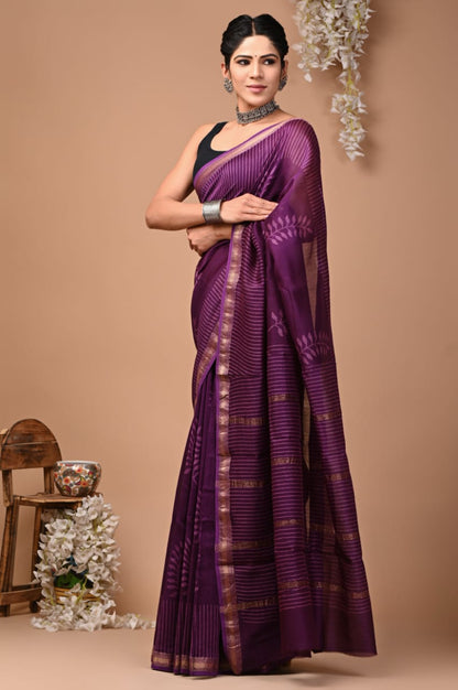 Colourful Maheshwari saree