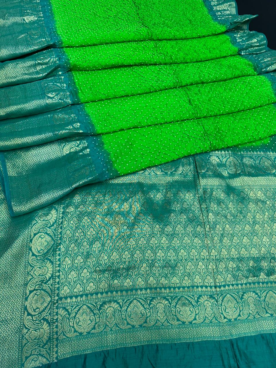 Kanjivaram x Rai Bandhej saree