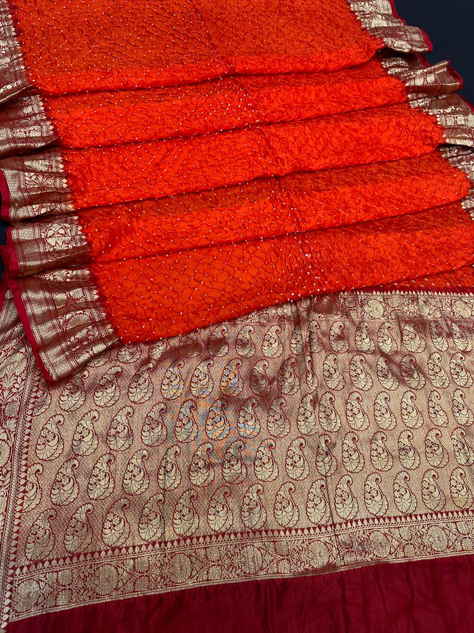 Kanjivaram x Rai Bandhej saree