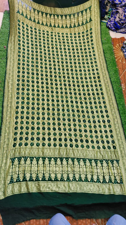 Neem zari dupatta