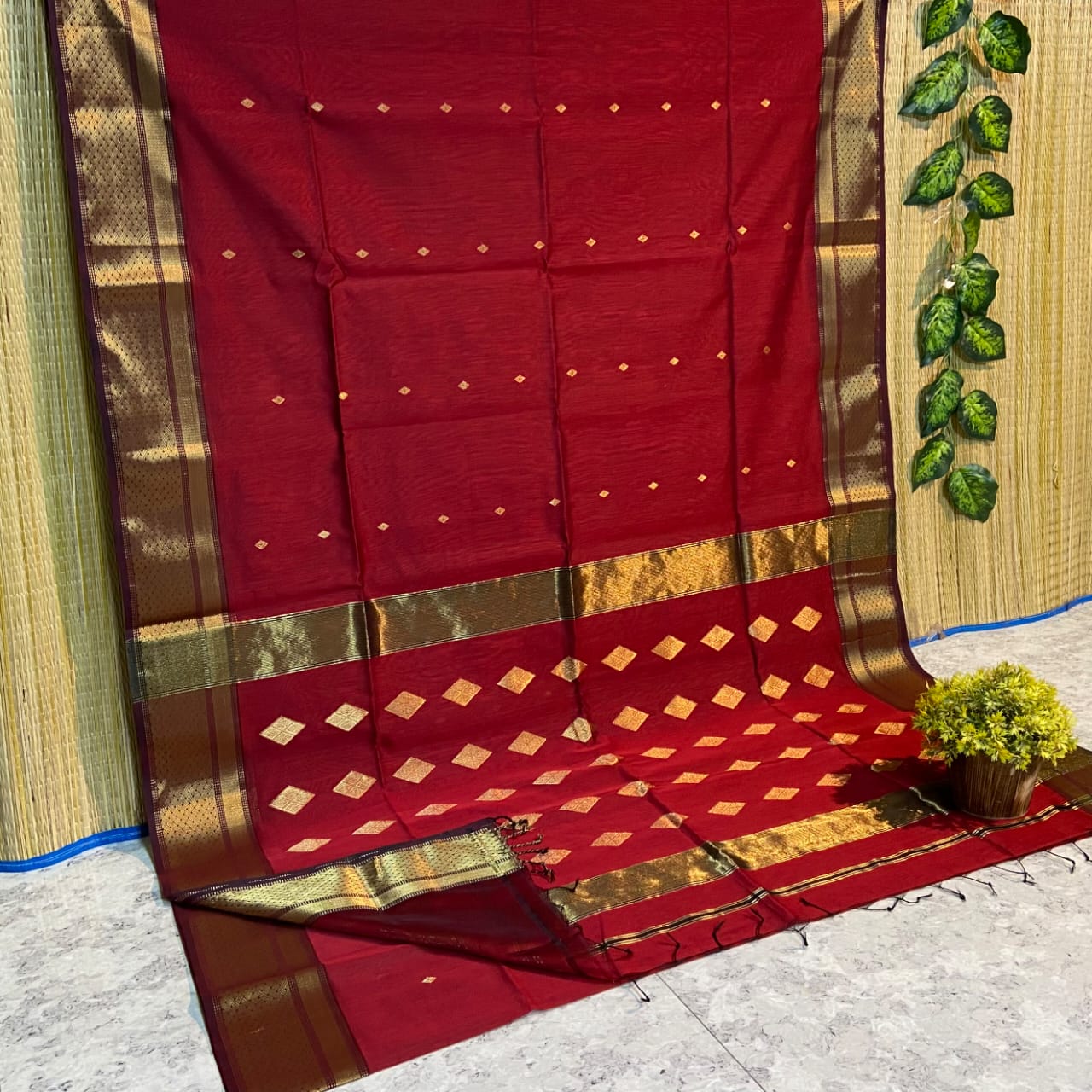 Isha | Handloom cotton silk saree