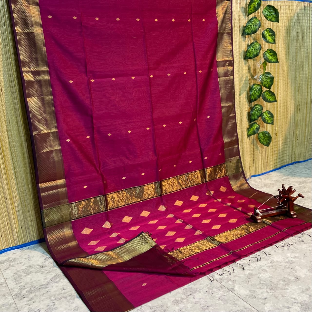 Isha | Handloom cotton silk saree