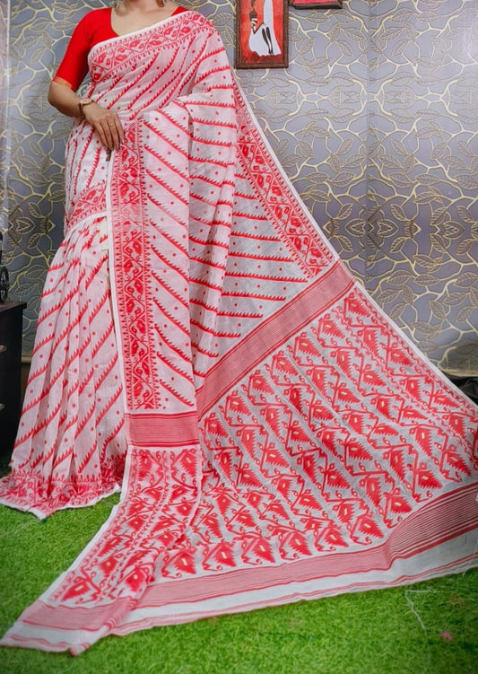 Soft dhakai saree in cotton